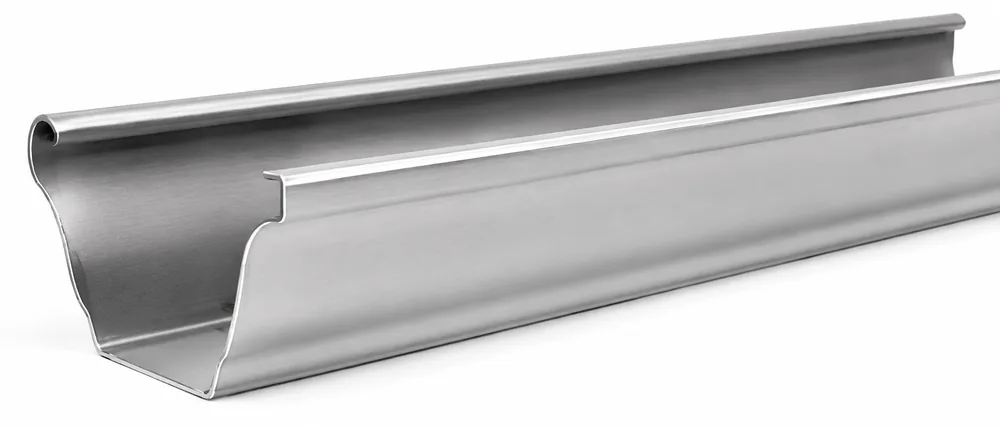 Aluminum K-style replacement gutter profile