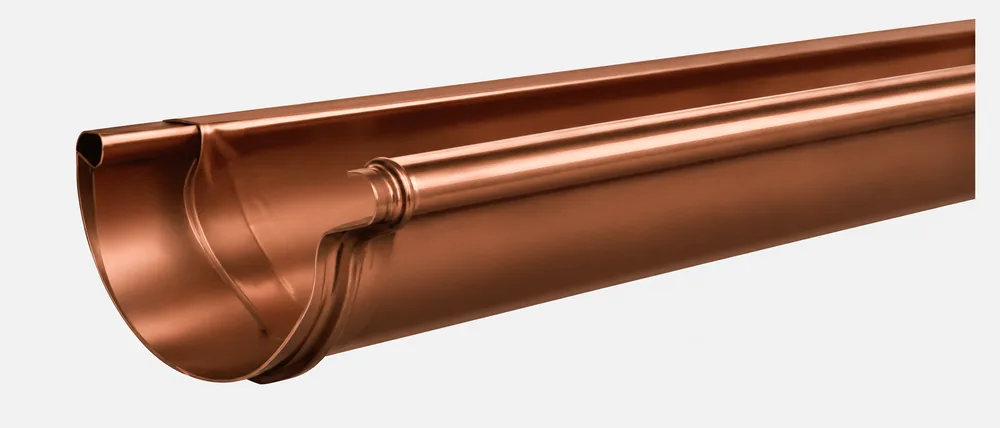 Copper replacement gutter profile