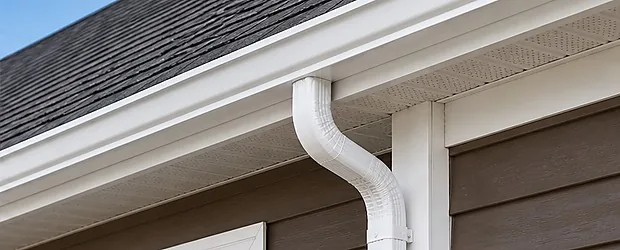 Finished gutter project in Lawnside, NJ
