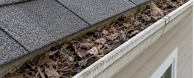 Before gutter project in Bensalem, PA